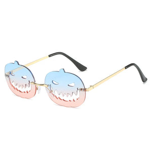 Halloween Personalized Pumpkin Sunglasses Men Women with Oval Large Frame Hollow Out Funny Sunglasses