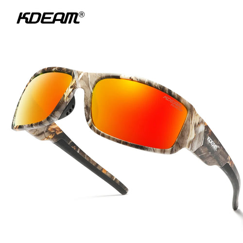 KDEAM Polarized Men's  Sunglasses  Printing Pattern Designing Frame Glassess  Men Sport Goggles