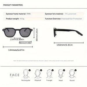 New Retro Polarized Sunglasses Women TR90 Frame Sun Glasses Man Outdoor High Quality Travel UV400 Eyewear Gift Box