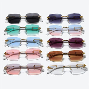 New Rimless Sunglasses Women Ocean Lenses Sun Glasses American Frameless Eyeglasses UV400 Shade Eyewear Oculos