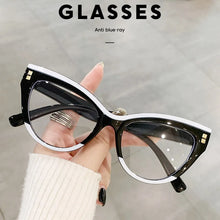 Carica l&#39;immagine nel visualizzatore di Gallery, Optical Cat Eye Eyeglasses Frames For Women New Computer Anti Blue Light Clear Lens Ladies Glasses Eyewear Female