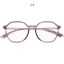 Carica l&#39;immagine nel visualizzatore di Gallery, Oulylan Polygon Finished Myopia Prescription Glasses Men Women Optical Nearsighted Spectacle Frame with diopters minus -1.5 -2.0