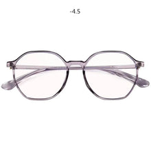 Carica l&#39;immagine nel visualizzatore di Gallery, Oulylan Polygon Finished Myopia Prescription Glasses Men Women Optical Nearsighted Spectacle Frame with diopters minus -1.5 -2.0