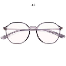 Carica l&#39;immagine nel visualizzatore di Gallery, Oulylan Polygon Finished Myopia Prescription Glasses Men Women Optical Nearsighted Spectacle Frame with diopters minus -1.5 -2.0