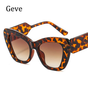 Oversized Cat Eye Sunglasses Women Trendy New Brand Designer Big Frame Gradient Sun Glasses Female Oculos de sol