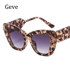 Oversized Cat Eye Sunglasses Women Trendy New Brand Designer Big Frame Gradient Sun Glasses Female Oculos de sol