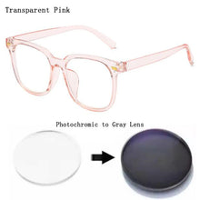 Carica l&#39;immagine nel visualizzatore di Gallery, Photochromic Reading Sunglasses Magnifier Women Men Driving Travel Rivets Large Square Frame Glasses Custom Prescription Lens