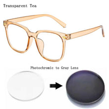 Load image into Gallery viewer, Photochromic Reading Sunglasses Magnifier Women Men Driving Travel Rivets Large Square Frame Glasses Custom Prescription Lens