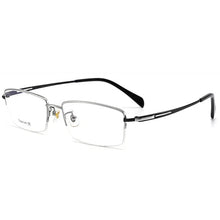 Load image into Gallery viewer, Pure Titanium Frame Glasses Half Rim Men Business Style Anti-Blue Ray Casual Eyewear