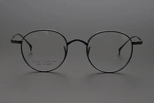 Load image into Gallery viewer, Pure Titanium Glasses Frame Men Retro Round Oval Eyeglasses Woman Eyewear Handmade Japan Myopia Optical Prescription Lens kmn113