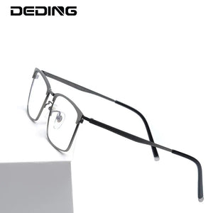 Pure Titanium Glasses Frame Men Square Eyeglasses Women Spectacles Prescription Myopia Optical Frame Eyewear DD1533