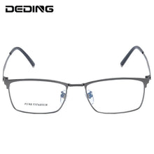 Load image into Gallery viewer, Pure Titanium Glasses Frame Men Square Eyeglasses Women Spectacles Prescription Myopia Optical Frame Eyewear DD1533