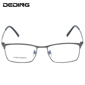 Pure Titanium Glasses Frame Men Square Eyeglasses Women Spectacles Prescription Myopia Optical Frame Eyewear DD1533