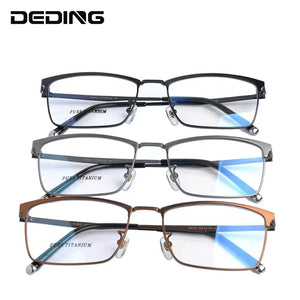 Pure Titanium Glasses Frame Men Square Eyeglasses Women Spectacles Prescription Myopia Optical Frame Eyewear DD1533