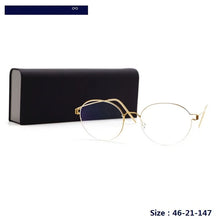 Load image into Gallery viewer, Pure Titanium Glasses Frame Men Ultralight Screwless Rim Thin Eyewear Eyeglasses Retro Round  Denmark Brand Spectacles