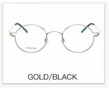 Load image into Gallery viewer, Pure Titanium Glasses Frame Men Ultralight Screwless Rim Thin Eyewear Eyeglasses Retro Round  Denmark Brand Spectacles