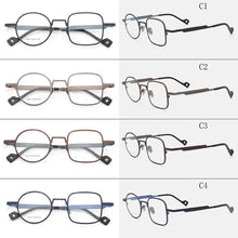 Load image into Gallery viewer, Pure Titanium Optical Frames   Men Asymmetric Eyewear Tony Stark Frame Round&amp;Square Designer Myopia Prescription Glasses Frame