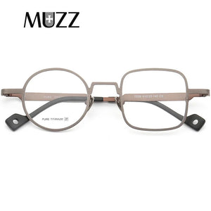 Pure Titanium Optical Frames   Men Asymmetric Eyewear Tony Stark Frame Round&Square Designer Myopia Prescription Glasses Frame