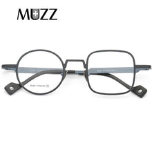 Load image into Gallery viewer, Pure Titanium Optical Frames   Men Asymmetric Eyewear Tony Stark Frame Round&amp;Square Designer Myopia Prescription Glasses Frame