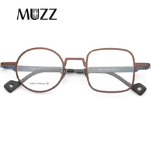 Load image into Gallery viewer, Pure Titanium Optical Frames   Men Asymmetric Eyewear Tony Stark Frame Round&amp;Square Designer Myopia Prescription Glasses Frame