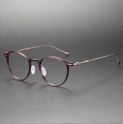 Pure Titanium Progressive Multi-focal Reading Eyeglasses Frame Women Retro Optical Eyewear See Near Far Ultralight Glasses Men