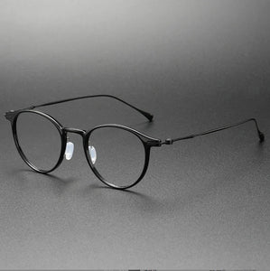 Pure Titanium Progressive Multi-focal Reading Eyeglasses Frame Women Retro Optical Eyewear See Near Far Ultralight Glasses Men