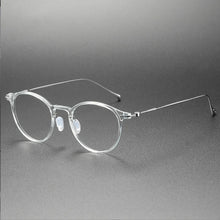 Load image into Gallery viewer, Pure Titanium Progressive Multi-focal Reading Eyeglasses Frame Women Retro Optical Eyewear See Near Far Ultralight Glasses Men