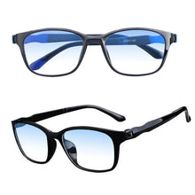 Carica l&#39;immagine nel visualizzatore di Gallery, Reading Eyewear Presbyopia Glasses for Men Women Anti Blue Light Lens Eyeglasses Ultra Light Gradient Color Black Frame Eyewear