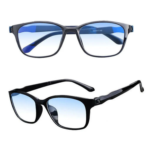 Reading Eyewear Presbyopia Glasses for Men Women Anti Blue Light Lens Eyeglasses Ultra Light Gradient Color Black Frame Eyewear