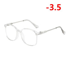 Carica l&#39;immagine nel visualizzatore di Gallery, Retro Big Frame Oversized Finished Myopia Eyeglasses Women Men Eye Glasses Short-sighted Spectacle  -1.0 -1.5 -2.0 -2.5 To -6.0