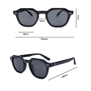 Retro Polygon Polarized Sun Glasses Women Men Tr90 Frame Sunglasses 2023 New High Quality Male Blue Black Shade Summer UV400