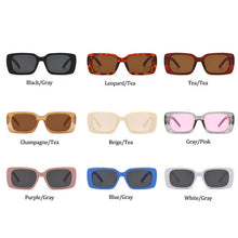 Load image into Gallery viewer, Retro Popular Rectangle Sunglasses Women Ins Vintage Square Frame Black Sunglasses Shades Trending Steampunk Eyeglasses