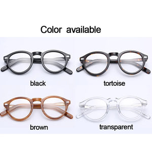 Retro Round Small Acetate frame optical eyeglasses frame clear lens glasses frame women men myopia spectacles prescription frame