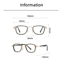 Load image into Gallery viewer, Retro Steam Punk Design Glasses Frames Optical Prescription Men Women Anti Blue Light Acetate Leg  Computer Eyeglasses