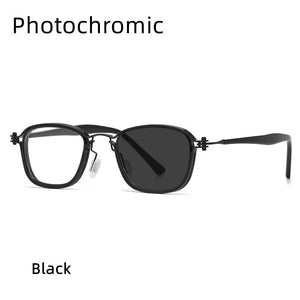 Retro Steam Punk Design Glasses Frames Optical Prescription Men Women Anti Blue Light Acetate Leg  Computer Eyeglasses