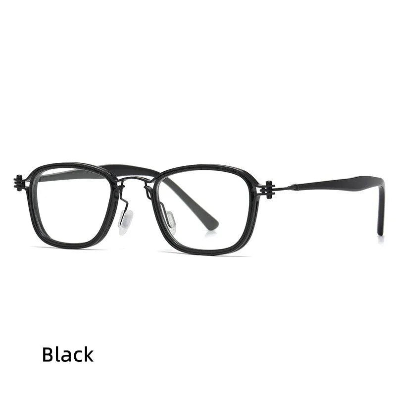 Retro Steam Punk Design Glasses Frames Optical Prescription Men Women Anti Blue Light Acetate Leg  Computer Eyeglasses