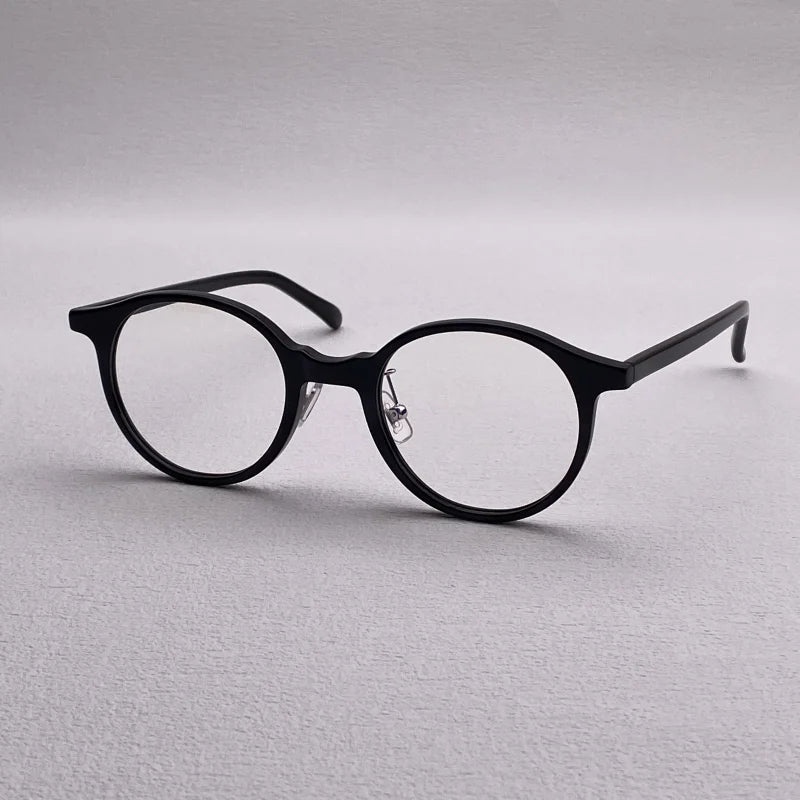 Retro acetate glasses frame Men and women have nasal brackets for retro round optical glasses frame designer myopia prescription