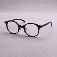 Carica l&#39;immagine nel visualizzatore di Gallery, Retro acetate glasses frame Men and women have nasal brackets for retro round optical glasses frame designer myopia prescription