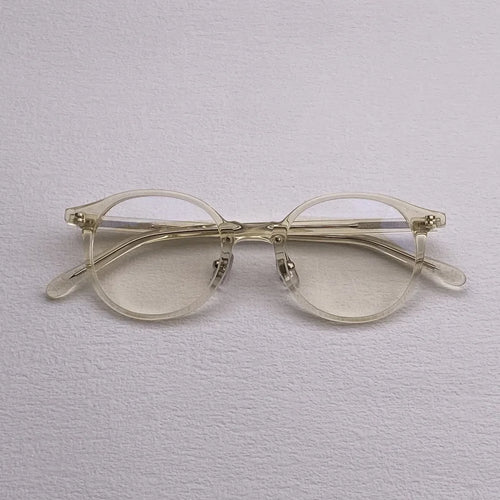 Retro acetate glasses frame Men and women have nasal brackets for retro round optical glasses frame designer myopia prescription