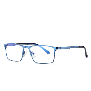 Reven Jate 5909 Full Rim Alloy Front Flexible Plastic TR-90 Temple Legs Optical Eyeglasses Frame for Men and Women Eyewear