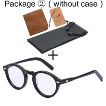 Load image into Gallery viewer, Round retro Small Acetate frame optical eyeglasses frame clear lens glasses frame women men myopia spectacles prescription