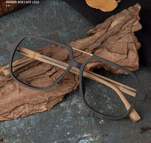 Wood eyeglasses frame