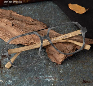 Wood eyeglasses frame