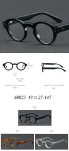 Carica l&#39;immagine nel visualizzatore di Gallery, VCKA Handmade  Retro Acetate Myopia Round Frame Eyeglasses Women Men Optical Lens Glasses  Prescription -0.5 to -6.0