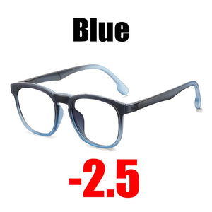 SOOLALA Clip On Magnet Prescription Myopia Glasses Men Women TR90 Clip On Sunglasses Lens Anti Blue Light Optical Glasses Frame