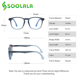 SOOLALA Clip On Magnet Prescription Myopia Glasses Men Women TR90 Clip On Sunglasses Lens Anti Blue Light Optical Glasses Frame