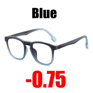 SOOLALA Clip On Magnet Prescription Myopia Glasses Men Women TR90 Clip On Sunglasses Lens Anti Blue Light Optical Glasses Frame