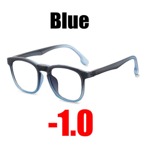 SOOLALA Clip On Magnet Prescription Myopia Glasses Men Women TR90 Clip On Sunglasses Lens Anti Blue Light Optical Glasses Frame