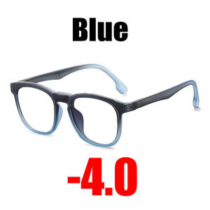 SOOLALA Clip On Magnet Prescription Myopia Glasses Men Women TR90 Clip On Sunglasses Lens Anti Blue Light Optical Glasses Frame