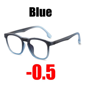 SOOLALA Clip On Magnet Prescription Myopia Glasses Men Women TR90 Clip On Sunglasses Lens Anti Blue Light Optical Glasses Frame